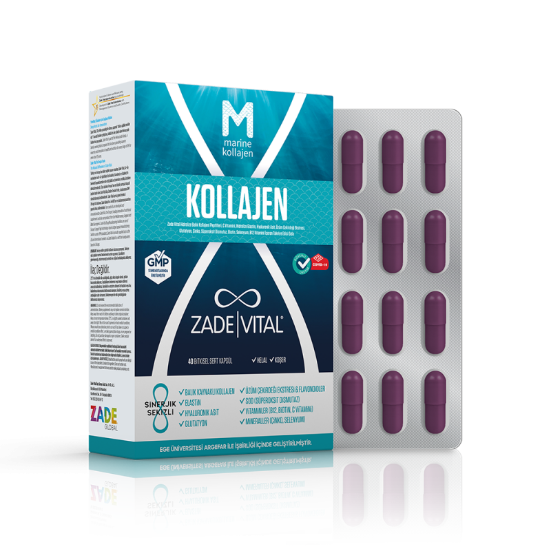 Zade Vital Marine Kollajen 40 Kapsül