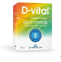 D-Vitall D3 Vitamin D3 1000IU 20 ml Sprey