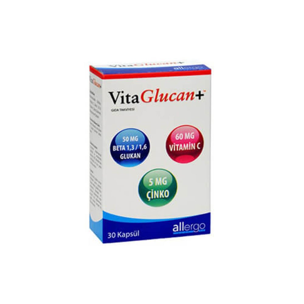 Allergo Vitaglucan+ Gıda Takviyesi 30 Kapsül