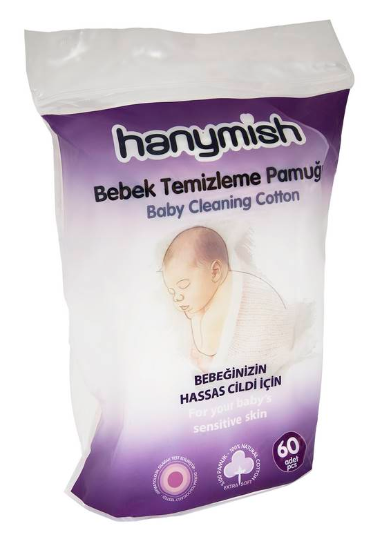 Hanymish Bebek Temizleme Pamuğu 60 lı