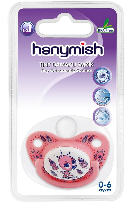 Hanymish Tiny Silikon Damaklı Emzik No:1