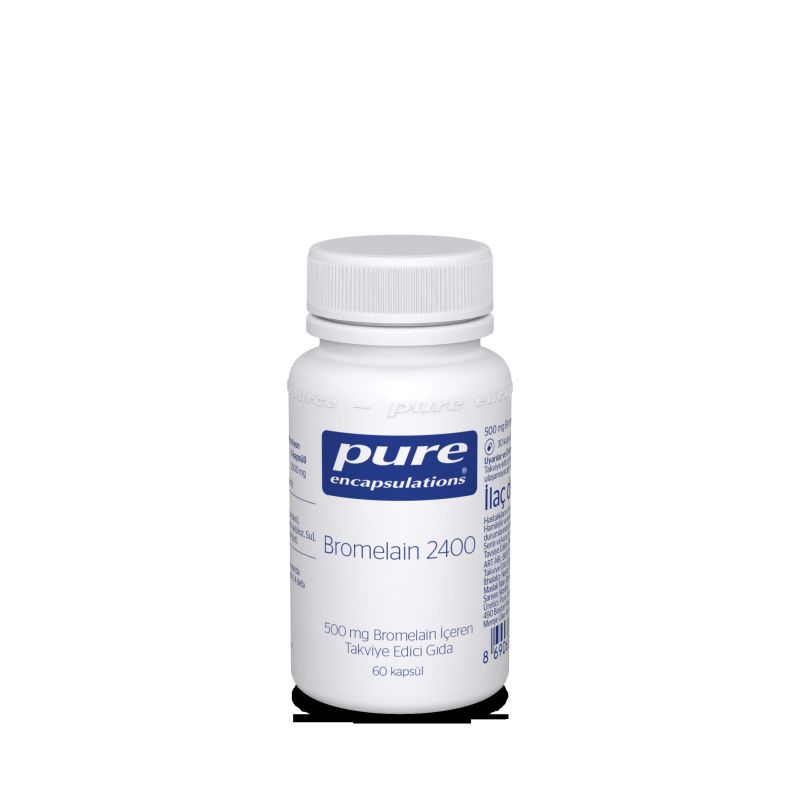 Pure Encapsulations Bromelain 2400 500 mg Bromelain İçeren Takviye Edici Gıda 60 Kapsül