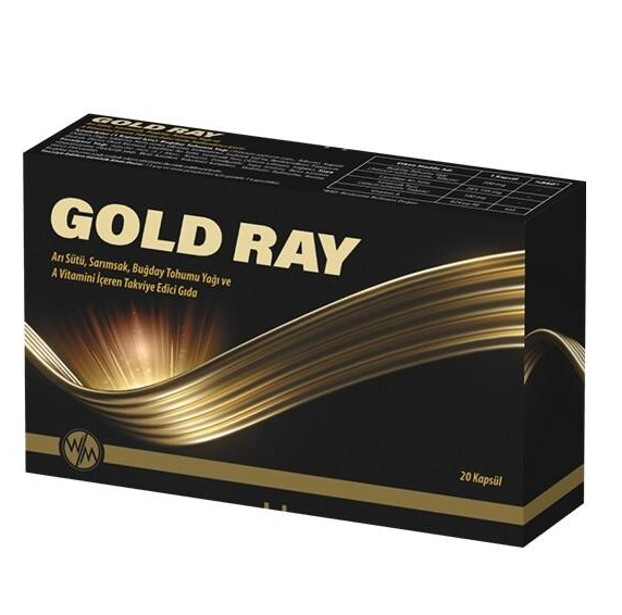 Gold Ray Arı Sütü Sarımsak 20 Kapsül