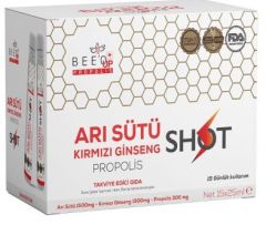 Bee'o Up Arı Sütü Kırmızı Ginseng Propolis Shot 15*25 Ml