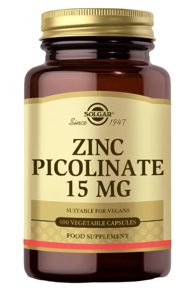 Solgar Zinc Picolinate 15 mg 100 Tablet