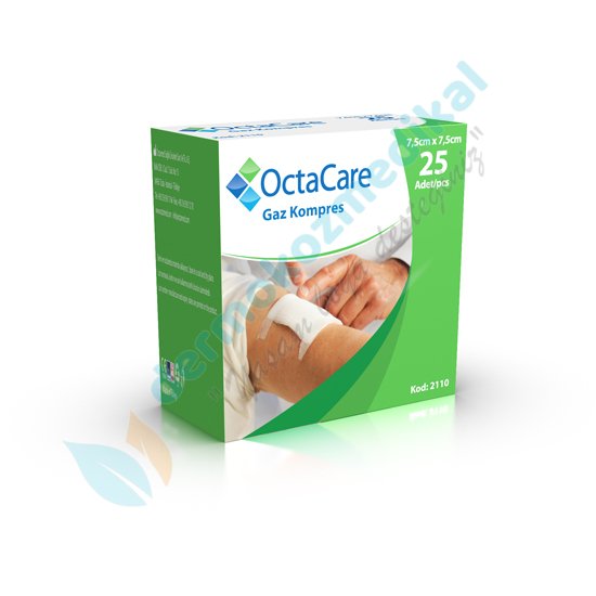 OctaCare Gaz Kompres - Steril 2110 7,5cm x 7,5cm