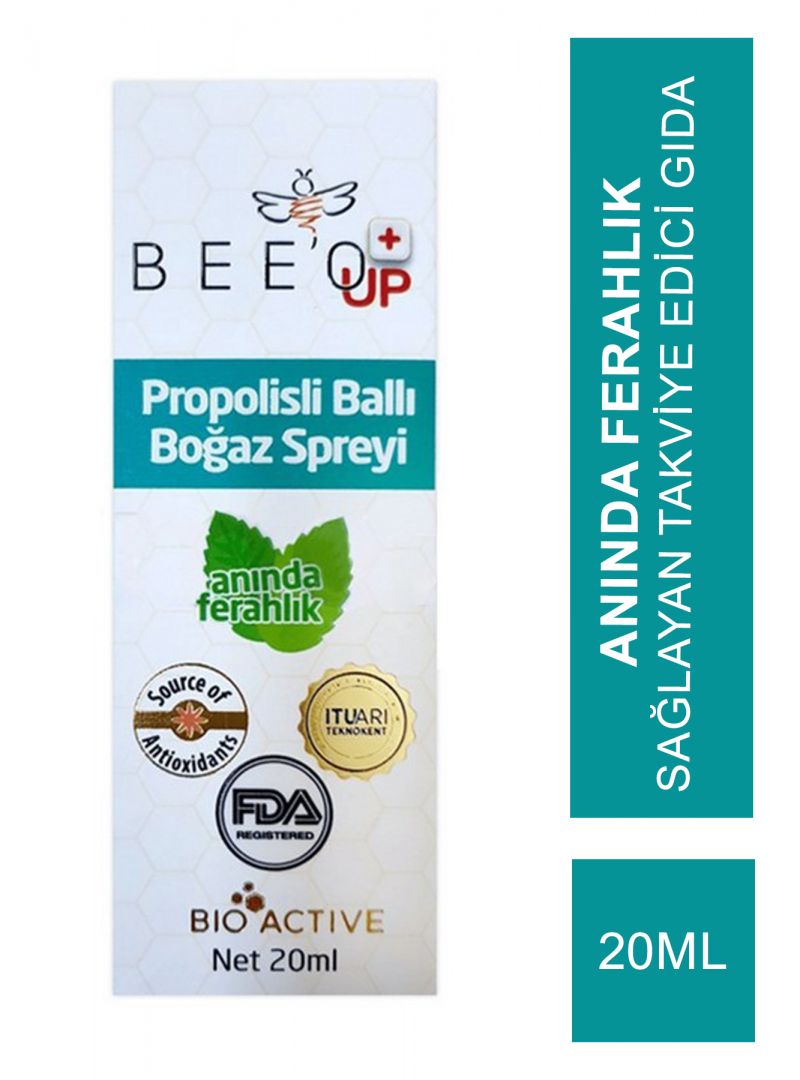 Bee'o Up Propolisli Ballı Boğaz Spreyi 20 ml