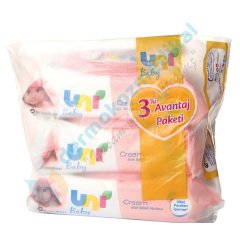 Uni Baby 3lü Avantaj Paketi Cream Islak Bebek Havlusu 3 x 56 Adet