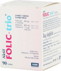Assos İlaç Folic Trio 90 Tablet