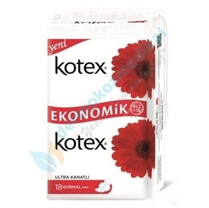 Kotex Ultra Kanatlı Normal 18 Adet