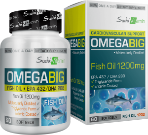Suda Vitamin Omega Big 1200mg 60 Kapsül Balık Yağı