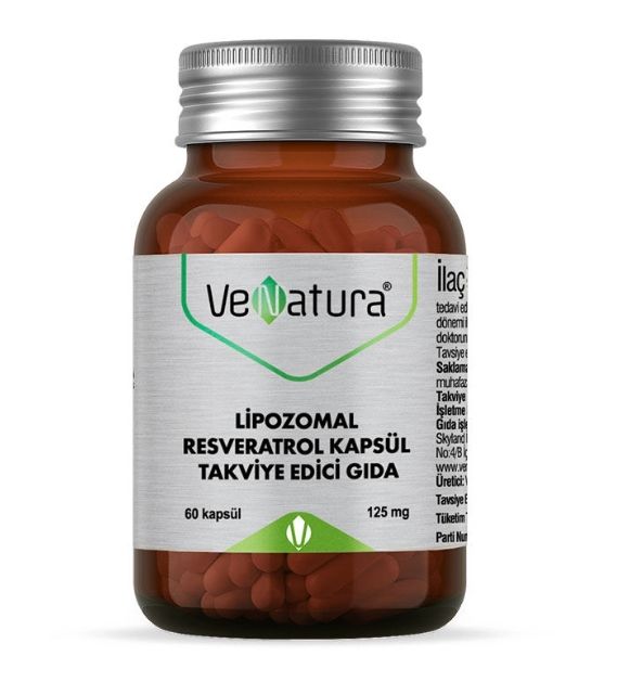 VeNatura Lipozomal Resveratrol Kapsül Takviye Edici Gıda 60 Kapsül