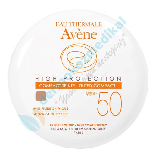 Avene Eau Thermale Spf50+ Compact Krem 10g Dore (Koyu) Güneşten Koruma Etkili Fondöten