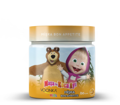 Voonka Kids Maşa ve Koca Ayı Mişka Bon Apetite Çikolata ve Doğal Muz Aromalı 60 gr