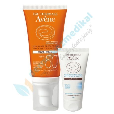 Avene Spf50 Creme 50ml+ Avene After Sun Lotion 50ml HEDİYE