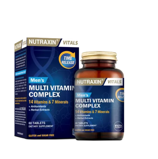 Nutraxin Mens Multi Vitamin Complex 60 Tablet-Erkeklere Özel