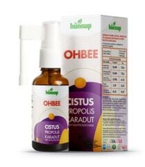 Hünnap OHBEE Cistus Propolis Karadut Sprey 30 ml