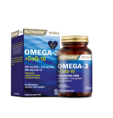 Nutraxin Omega-3 Co Q-10 60 Kapsül