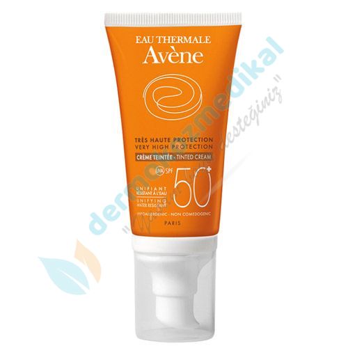 Avene Spf+50 Fluid Teinte Emilsiyon 50ml (Karma Ciltler İçin Çok Yüksek Faktörlü Renkli Güneşten Koruma Kremi)