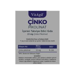 Allergo Vitagil Çinko Pikolinat 60 Tablet