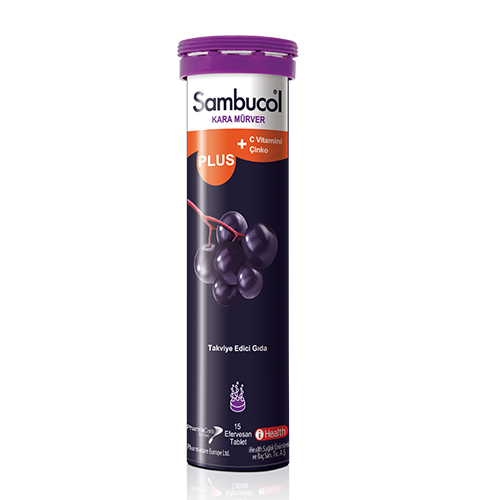 Sambucol Plus Kara Mürver Ekstresi 15 Efervesan Tablet