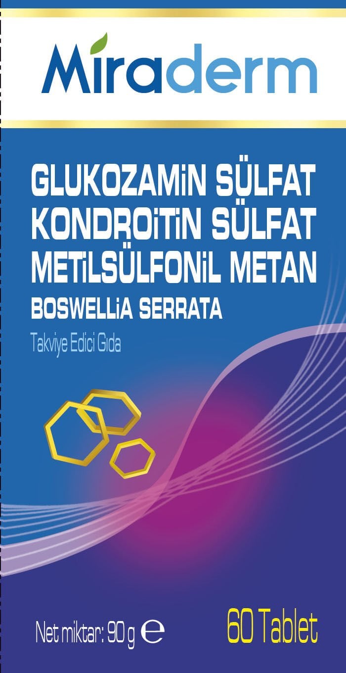 Miraderm Glucosamine Chondroitin Msm 60 Tablet