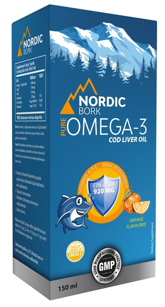 Nordic Bork Omega-3 Takviye Edici Şurup 150 ml
