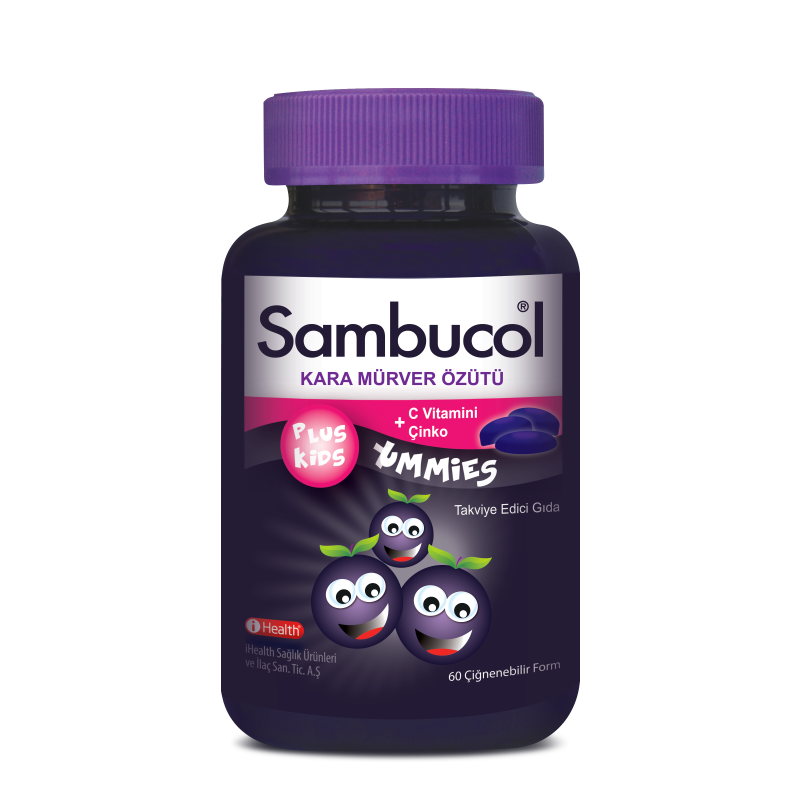Sambucol Plus Kids Yummies 60 Çiğneme Tableti