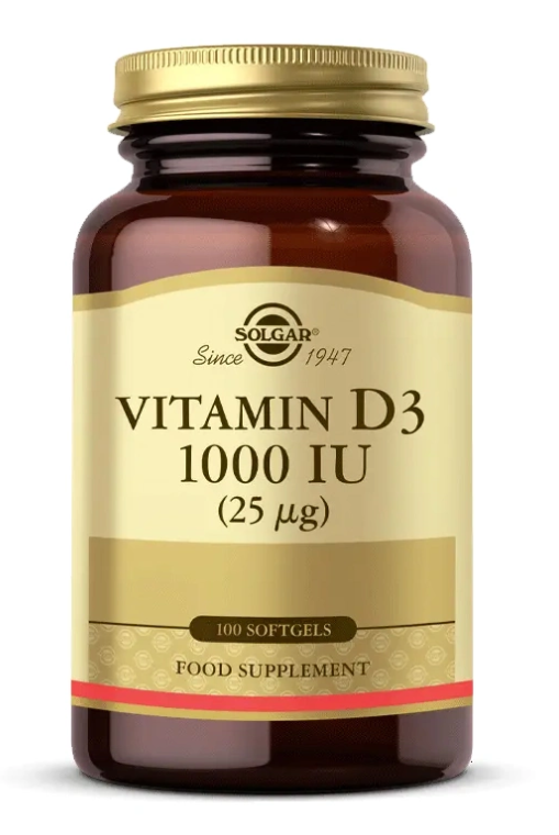 Solgar Vitamin D3 1000 IU 100 Kapsül