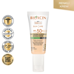 Bioxcin Sun Care Kuru Ciltler için Güneş Kremi SPF 50+ 50 ml - Renkli
