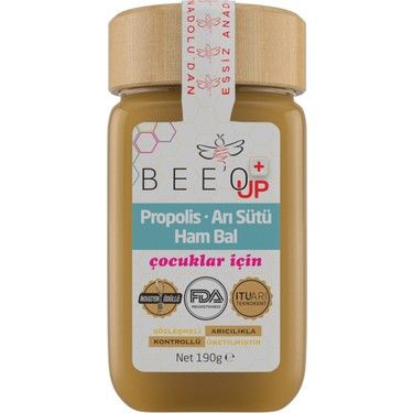 BEE'O Up Propolis - Arı Sütü - Ham Bal 190 gr Çocuk