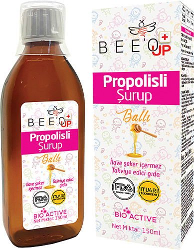 Bee'o Up Propolisli Ballı 150 ml Çocuk Şurubu