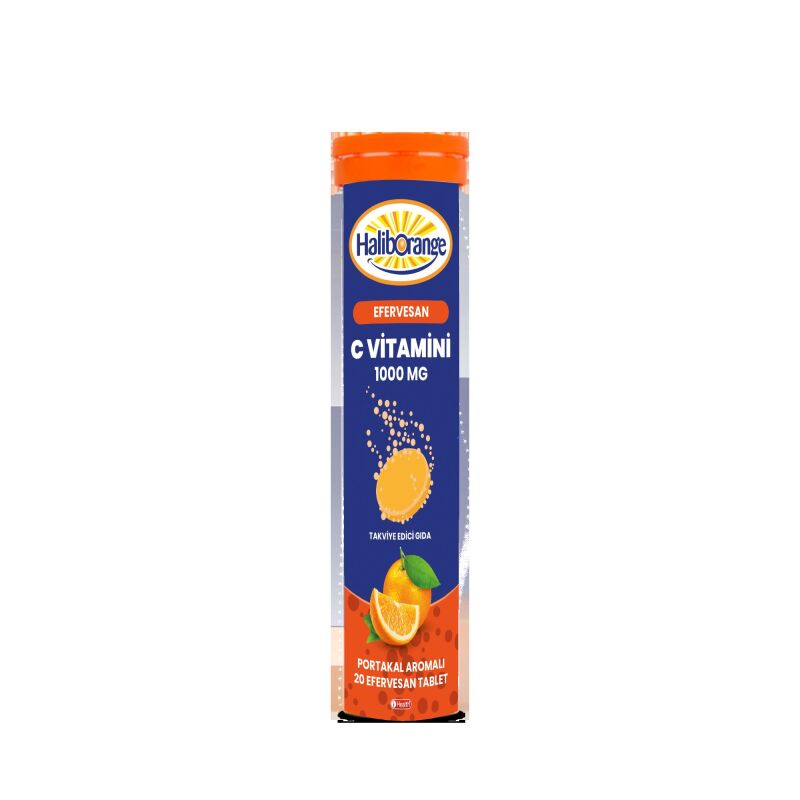 Haliborange Portakal Aromalı C Vitamini Efervesan 20 Efervesan Tablet