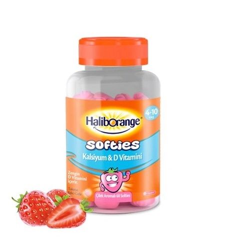 Haliborange Softies Kalsiyum ve D Vitamini 60 Çiğneme Tablet