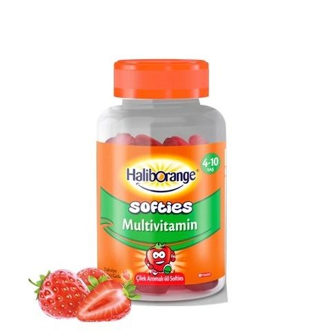 Haliborange Çilek Aromalı Multivitamin 60 Kapsül