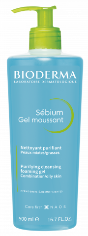 Bioderma Sebium Foaming Gel 500 ml Karma ve Yağlı Ciltler Temizleme Jeli