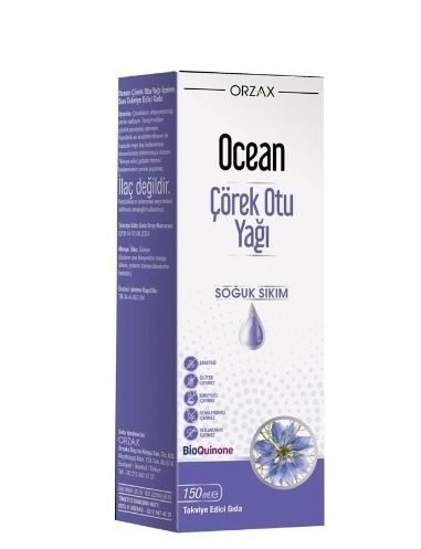 Orzax Ocean Çörekotu Yağı 150 ML Sıvı
