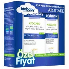 Biobaby Kuru ve Çok Kuru Ciltler İçin Şampuan ve Krem Seti
