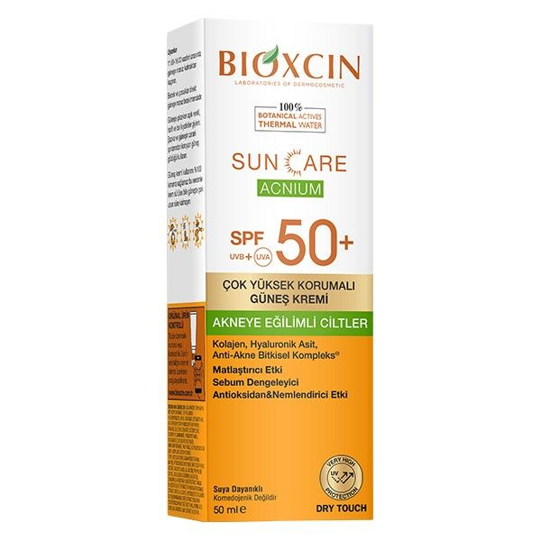 Bioxcin SunCare Acnium Akneye Eğimli Ciltler İçin Güneş Kremi Spf 50+ 50ml