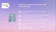 CreaVit Folic Complex Folik Asit 30 Tablet