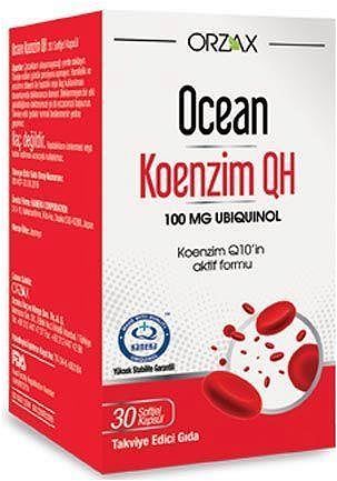 Orzax Ocean Koenzim QH 100 mg 30 Kapsül