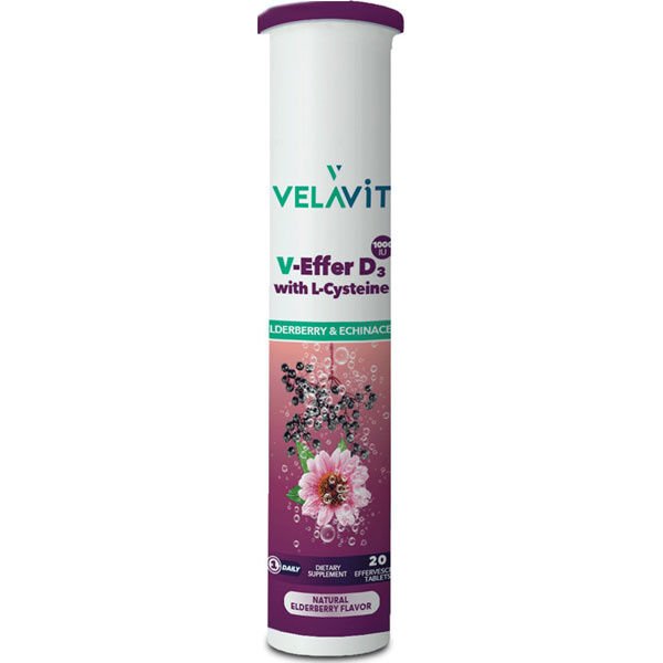 Velavit V-Effer D3 with L-Cysteine 20 Efervesan Tablet