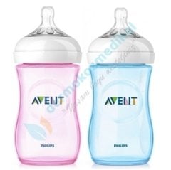 Avent Natural PP Biberon Renkli 1ay+ 260ml SCF694