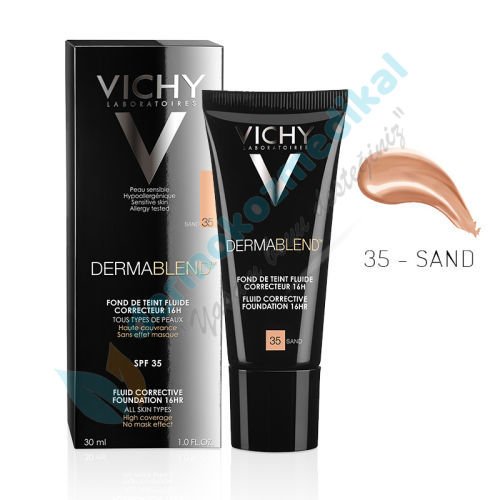 Vichy Dermablend BB Krem Spf 35 Likit Fondöten 30ml Orta + Ton 35 Sand