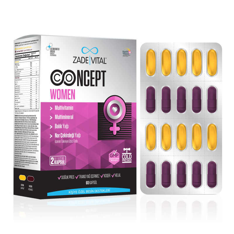 Zade Vital Concept WOMAN 60 Kapsül