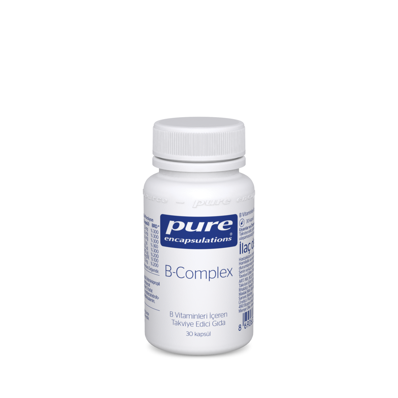 Pure Encapsulations B-Complex B Vitaminleri İçeren Takviye Edici Gıda 30 Kapsül