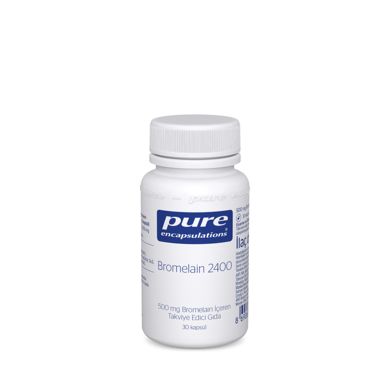 Pure Encapsulations Bromelain 2400 500 mg Bromelain İçeren Takviye Edici Gıda 30 Kapsül