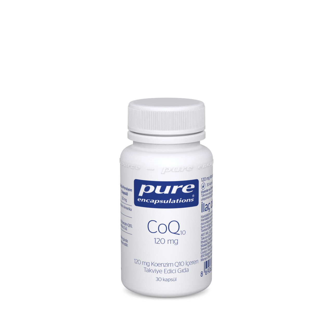 Pure Encapsulations CoQ10 120 mg Koenzim Q10 İçeren Takviye Edici Gıda 30 Kapsül