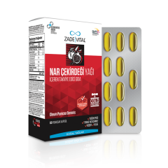 Zade Vital Nar Çekirdeği Yağı Blister 60 Bitkisel Kapsül