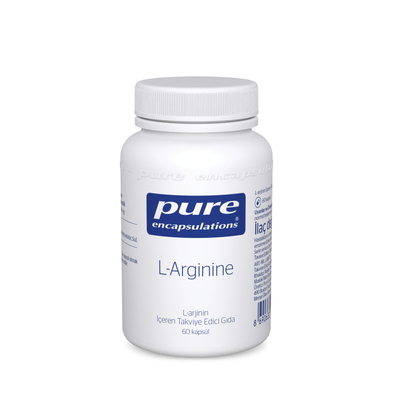 Pure Encapsulations L-Arginine 60 Kapsül